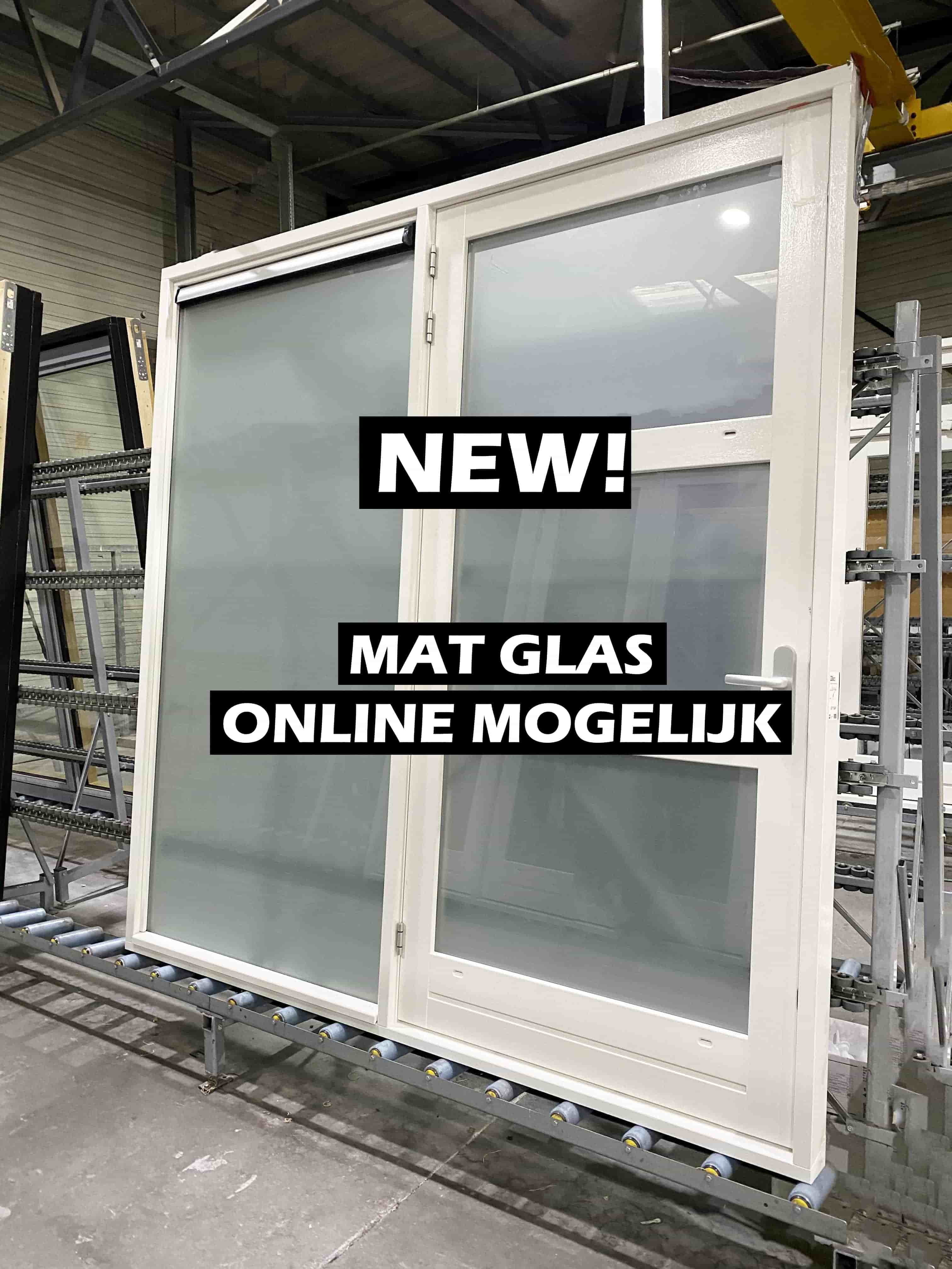 Bijlage Collega Ophef Houten kozijn met Mat Glas Nu Online Mogelijk | Kozijnshop.nl